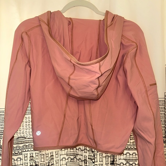 Lululemon *brand new* Break a Trail 1/2 Zip Hoodie in Pink Pastel - Picture 3 of 5